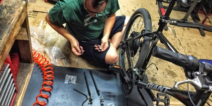 Dillenger 750w Gearless Electric Bike Kit Installing Rear Rack