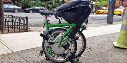 Electric Brompton Completely Folded