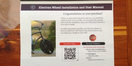 Electron Wheel Instruction Manual