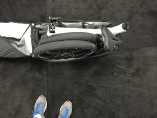 Gocycle G2 Completely Folded Wheels Off