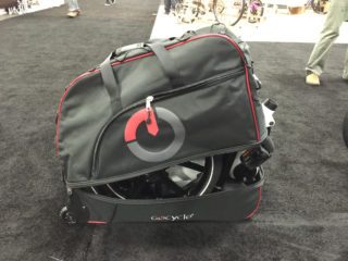 Gocycle G2 Stowed In Optional Travel Case