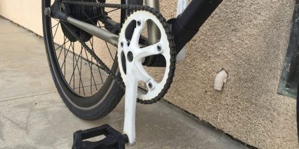 Snelheid Cycles Tyro Plastic Platform Pedals 46t Chainring