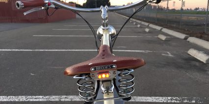 Vintage Electric Bikes Cruz Brookes Saddle Led Backlight