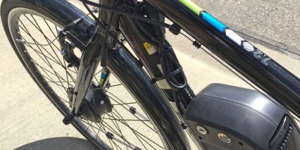 Dillenger Street Legal Ebike Kit Bundled Cables Zip Tied To Frame