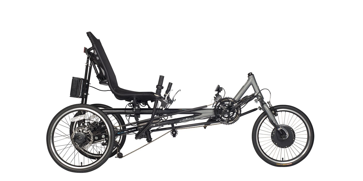 3 wheel recumbent electric bike