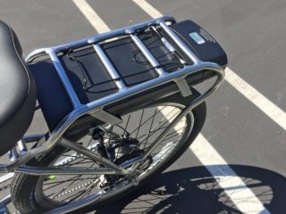 Pedego Platinum Interceptor Two 48 Volt Battery Options Rear Rack Mounted
