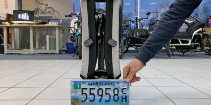 Thule Easyfold Xt 2 Folded With License Plate Holder