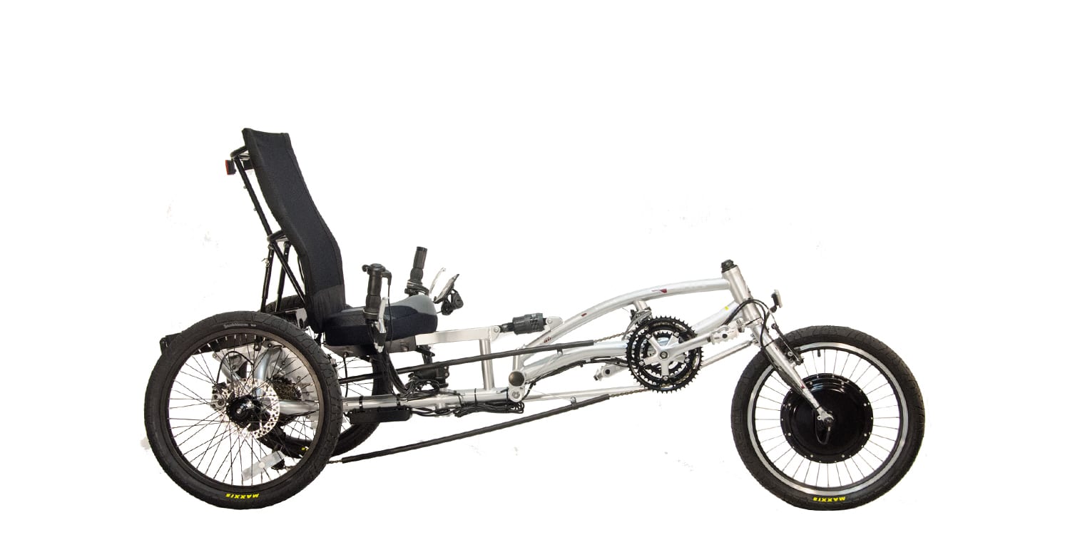 three wheel recumbent electric bike
