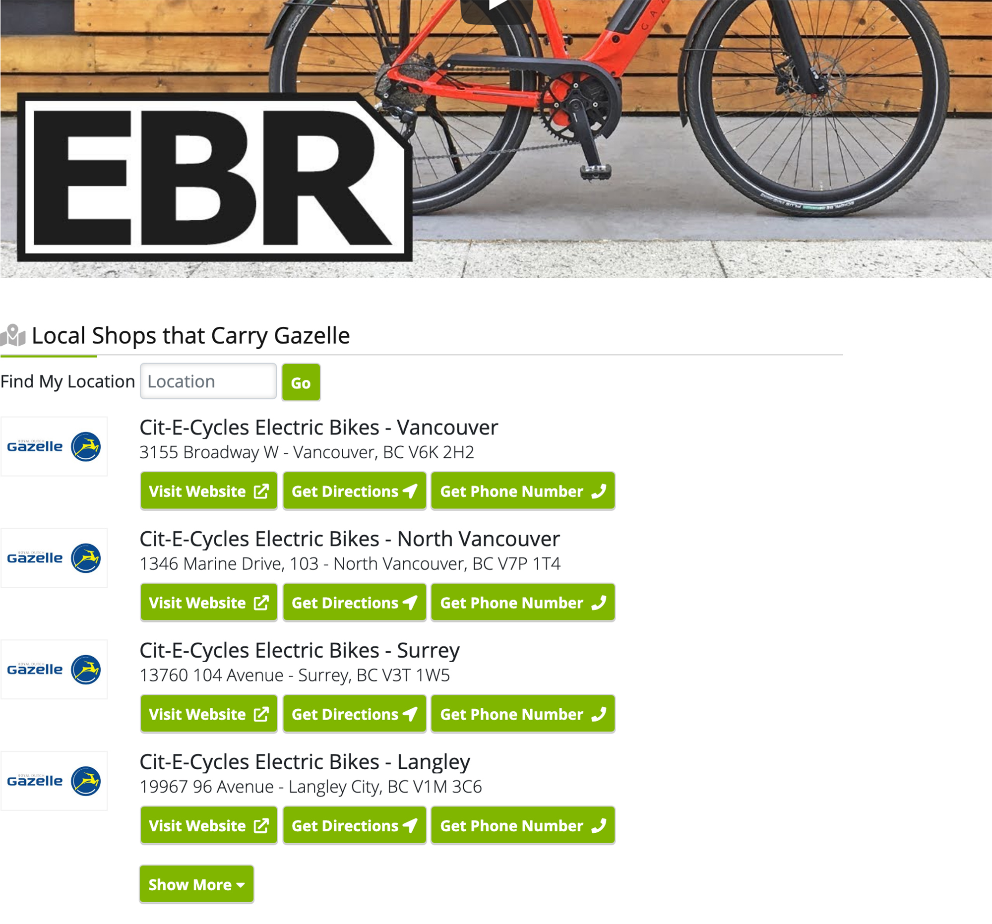 bicycle sale website