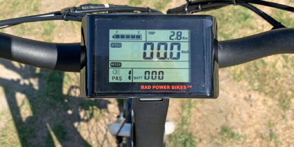 Rad Power Bikes Radwagon 4 Branded King Meter Display Panel Grayscale
