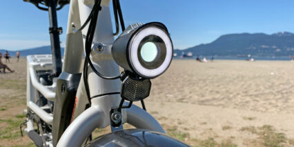 Rad Power Bikes Radwagon 4 Custom Headlight With Ring And Focused Beam 80 Lumens
