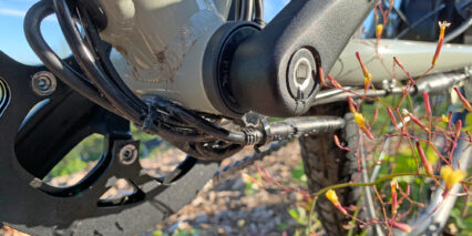 Rad Power Bikes Radmission 1 Bottom Bracket Closeup Internally Routed Wires