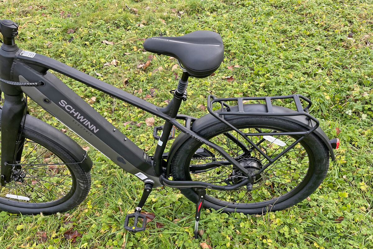 schwinn adult coston 27.5 hybrid electric bike