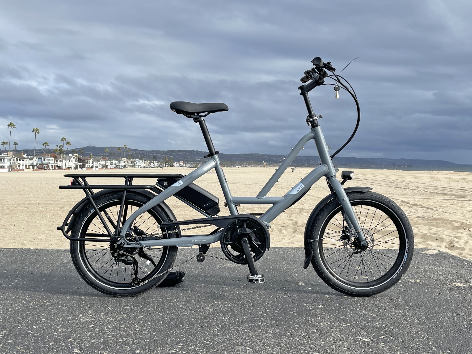 Review of The Tern Quick Haul P9 Electric Cargo Bike in Olive