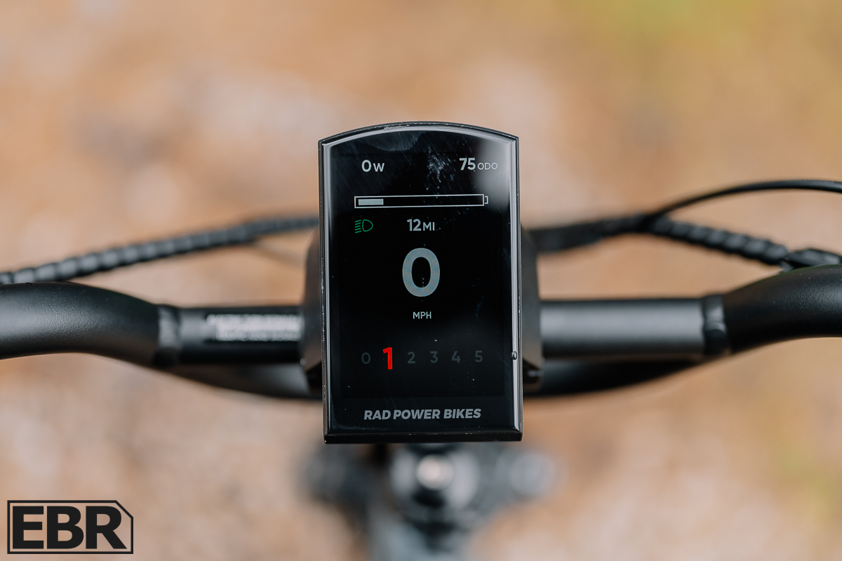 Rad Power Bikes RadExpand 5 Plus display