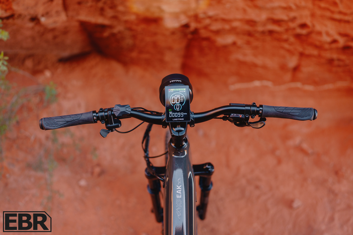 Lectric Xpeak 2.0 cockpit