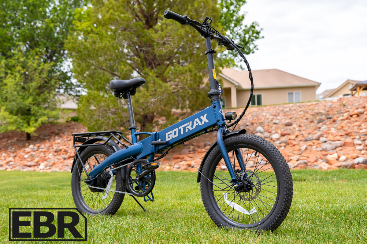 GoTrax E-Fold electric folding bike hero shot