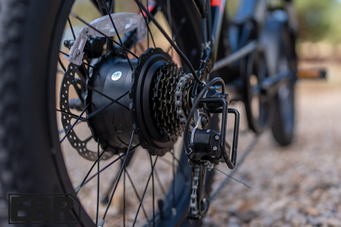 GoTrax F2 cassette rear gear cluster close-up detail shot