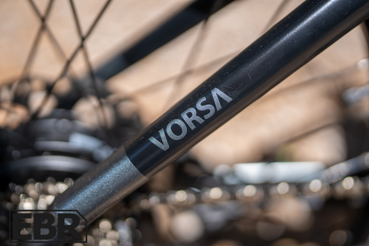 Ride1Up Vorsa Lite logo badge featured in the electric bike review
