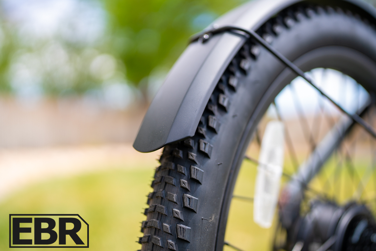 Urtopia Carbon Atom rear fender detail close-up showing sleek integrated design