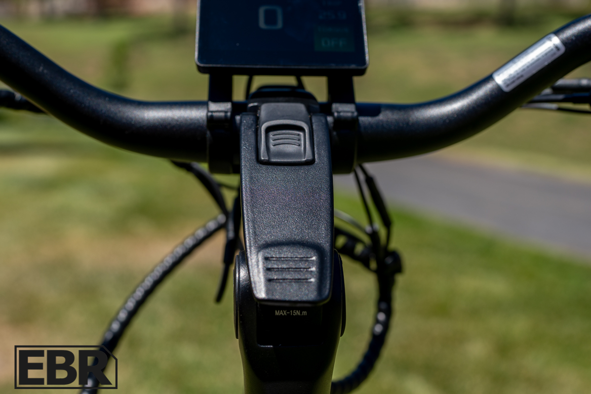 Pedego Ridge Rider 2 adjustable handlebar feature detail