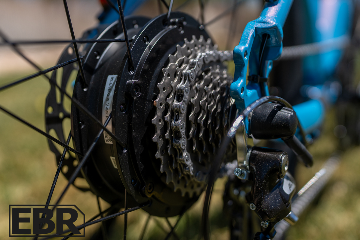 Troxus Trax Whim IQ rear cassette and drivetrain detail close-up