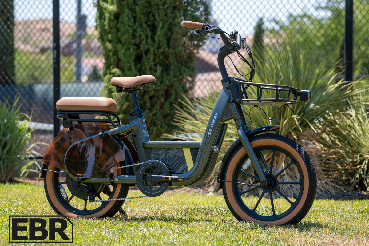 Segway Muxi electric bike hero shot showcasing the full profile of the e-bike from a dynamic angle