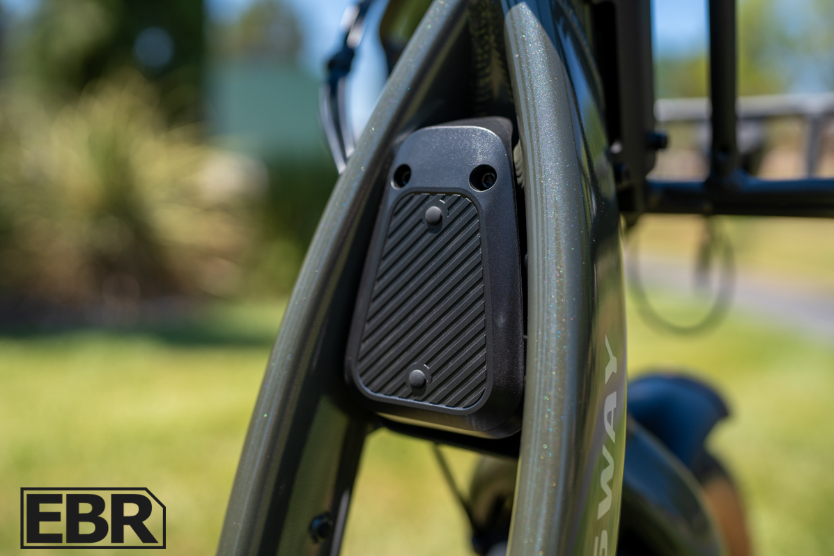 Segway Muxi electric bike integrated speaker detail view
