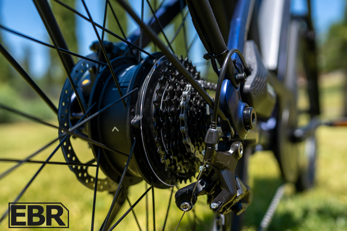 Segway Myon rear cassette and drivetrain components close-up view
