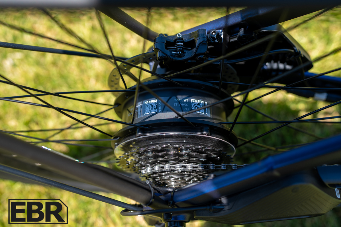 Segway Myon electric bike mid-drive motor close-up detail view