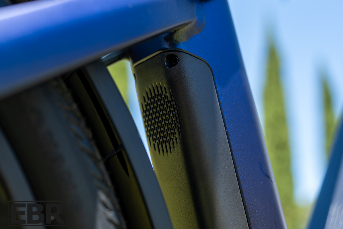Segway Myon built-in speaker feature close-up view