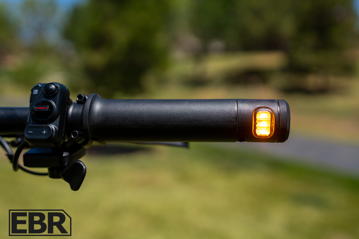 Segway Myon taillight and right side turn signal blinker detail view